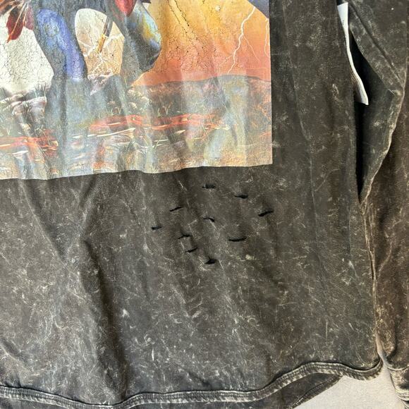 Another Hype Piece Shirt AHP 2XL Warrior Living Legend Distressed Skeleton Flag - Picture 10 of 15
